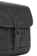 Men's Gray Woven Messenger Bag | Derimod
