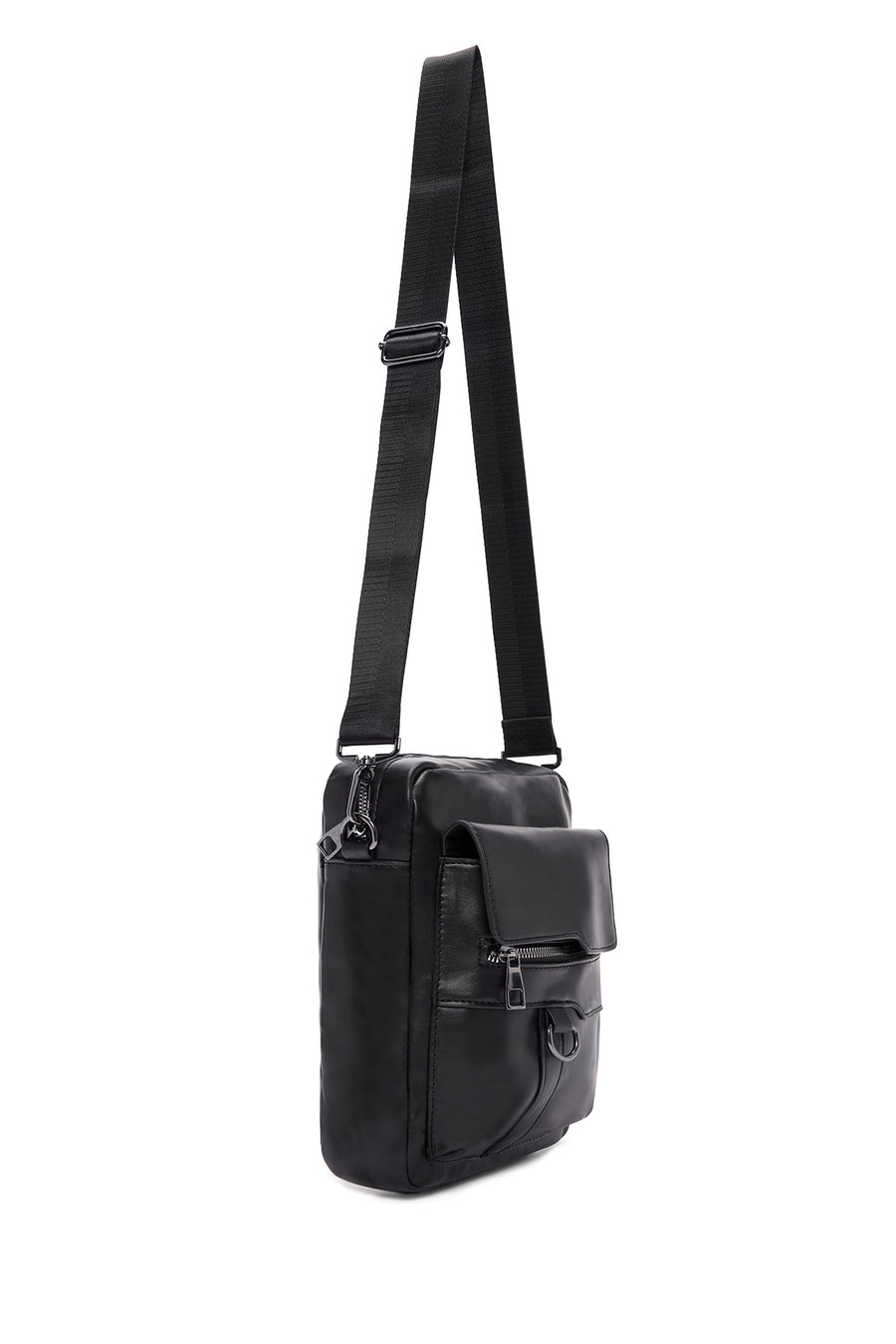 Men's Black Shoulder Bag