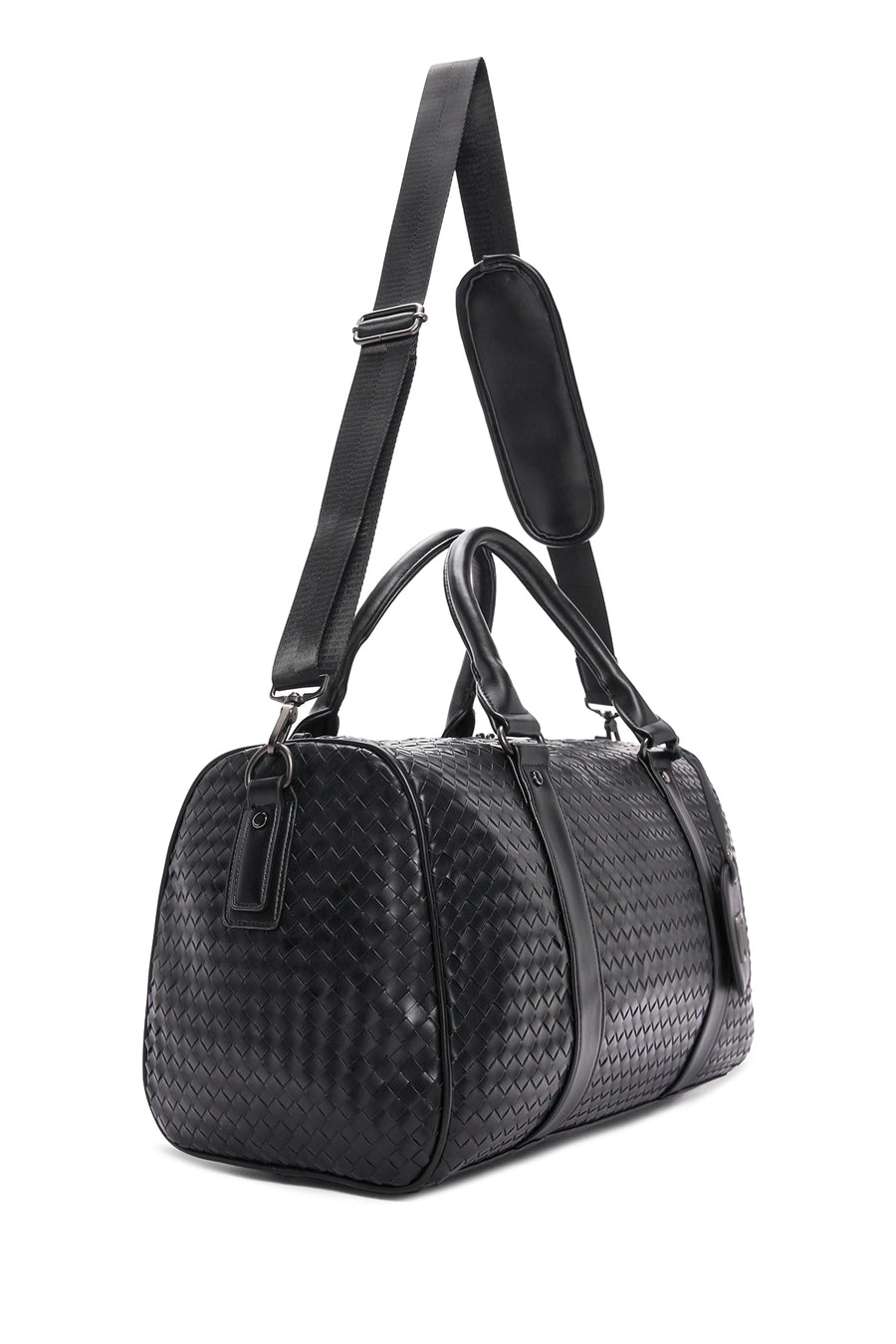 Men's Black Knitted Travel Bag