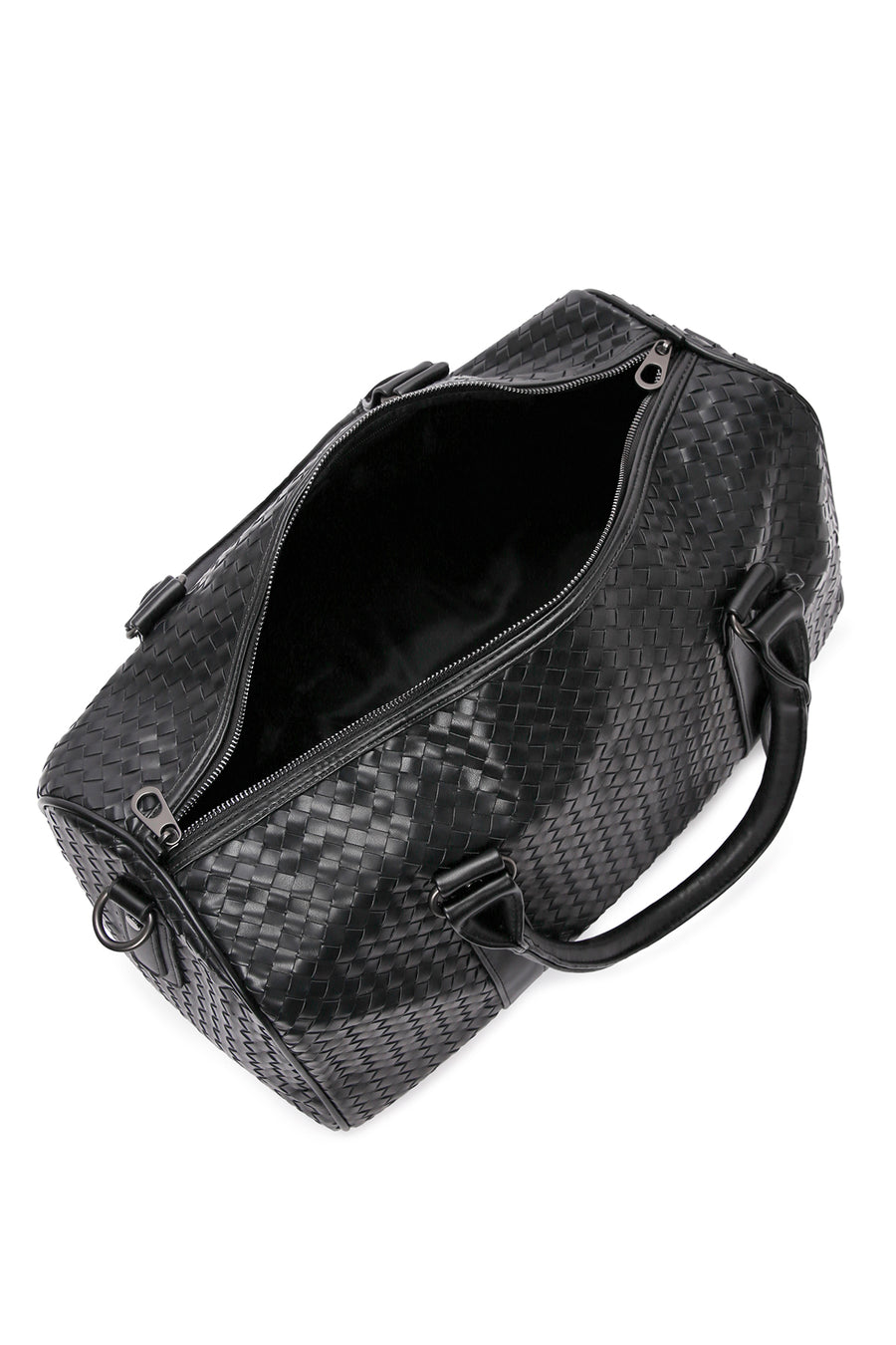 Men's Black Knitted Travel Bag