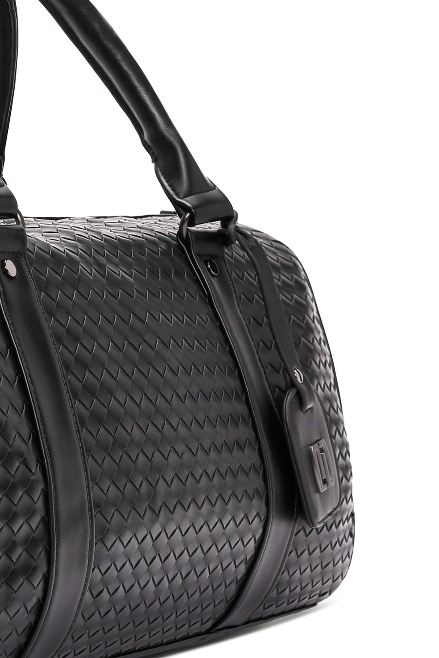 Men's Black Knitted Travel Bag