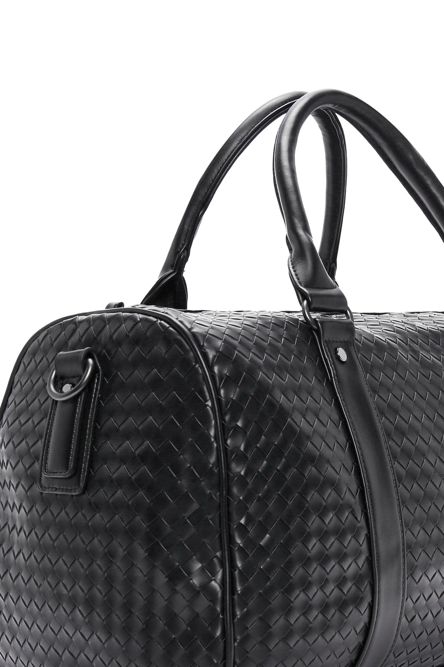 Men's Black Knitted Travel Bag