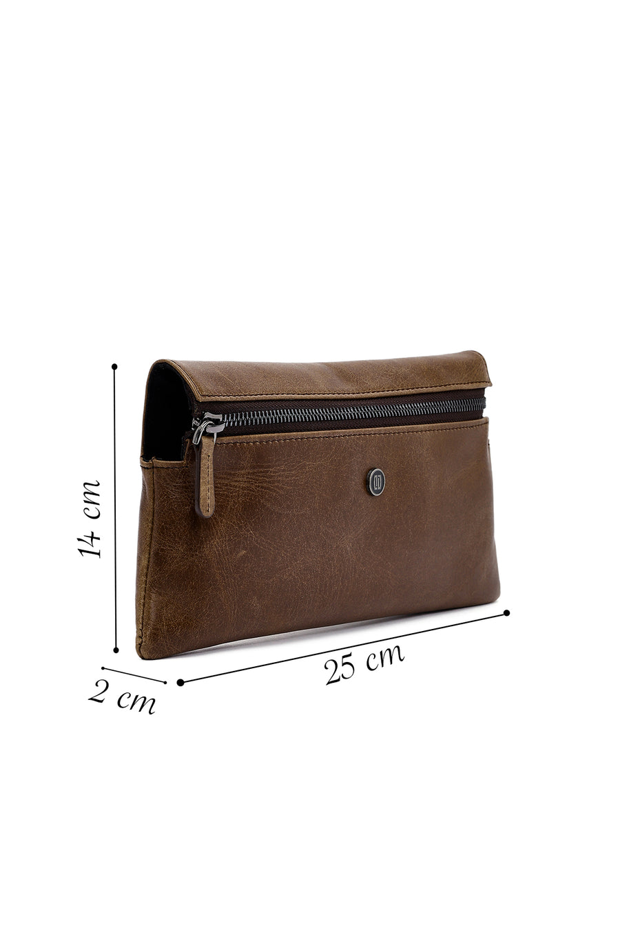 
Men's Brown Leather Mini Handbag
