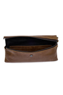 Erkek Kahverengi Deri Mini El Çantası | Derimod