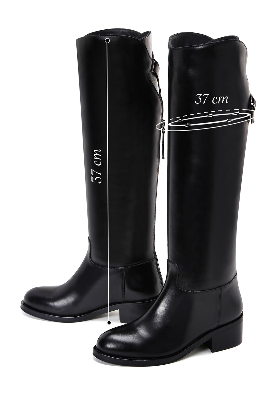 Women's Black Leather Boots