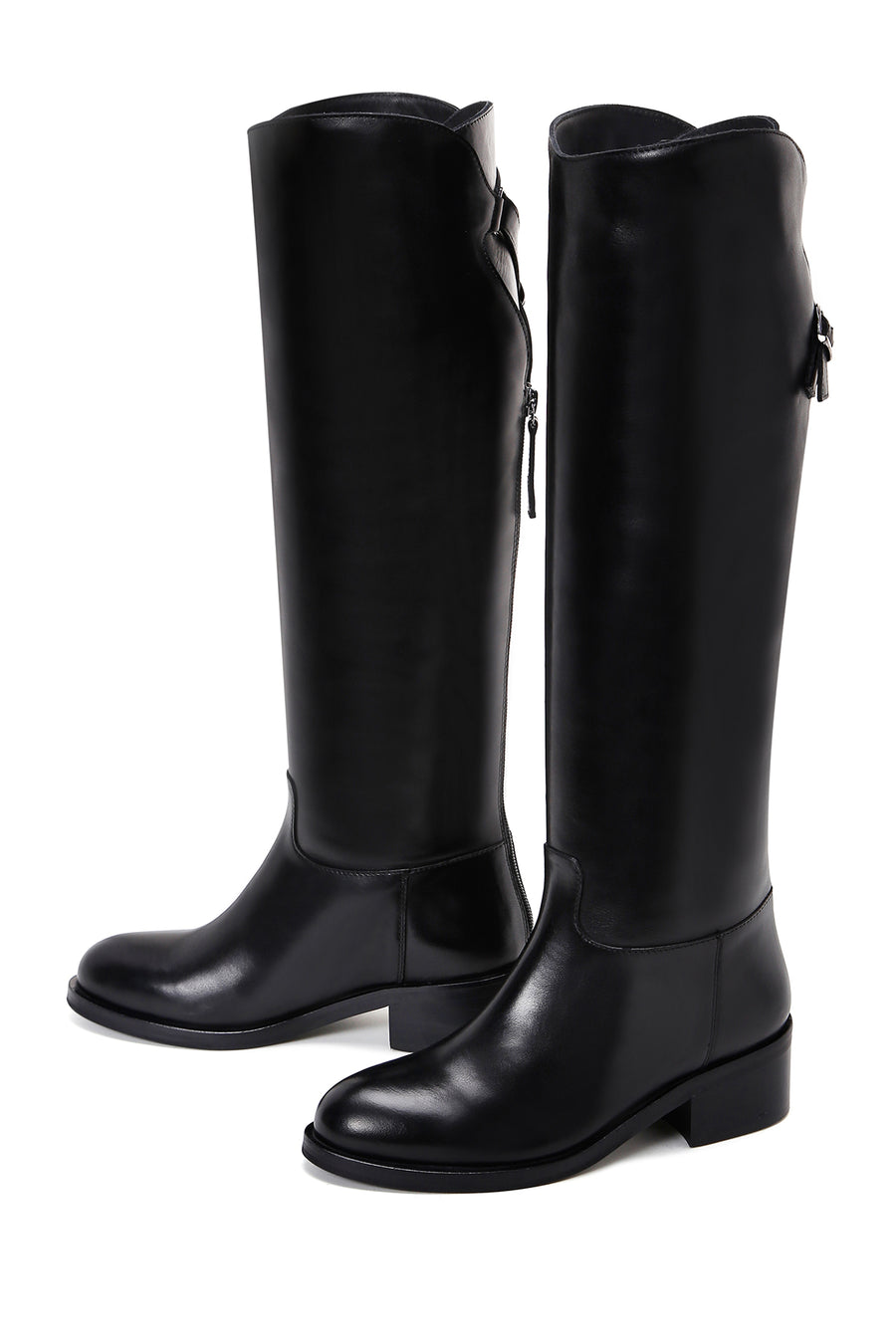 Women's Black Leather Boots
