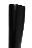 Women's Black Thick High Heel Leather Boots | Derimod