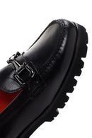 Derimod Gritti Women's Black Leather Classic Loafer | Derimod