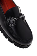 Derimod Gritti Women's Black Leather Classic Loafer | Derimod