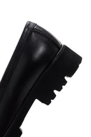 Derimod Gritti Kadın Siyah Deri Maskülen Loafer | Derimod