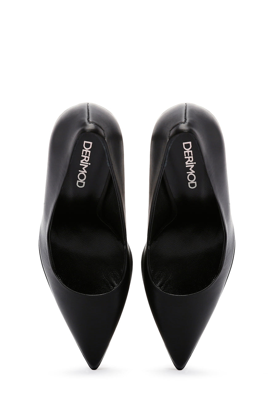Women's Black Platform Thin Heeled Shoes