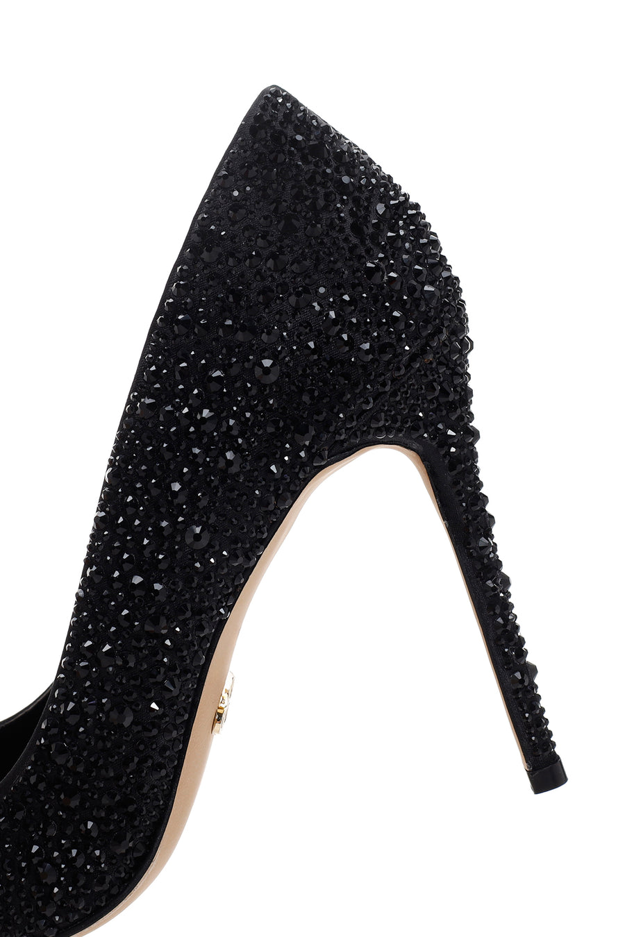 Kadın Siyah Deri İnce Yüksek Topuklu Stiletto