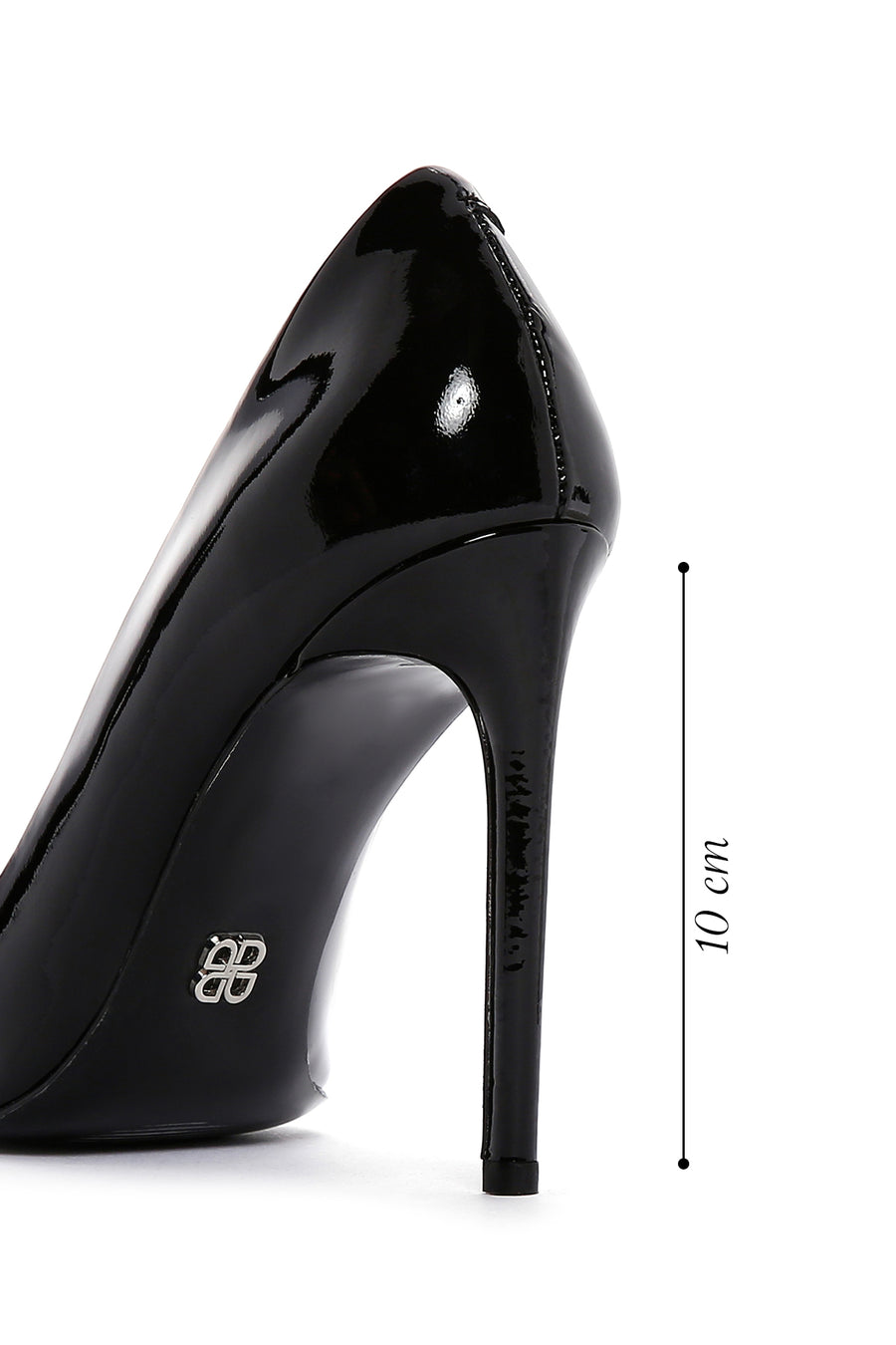 Women's Black Patent Leather High Thin Heel Stiletto