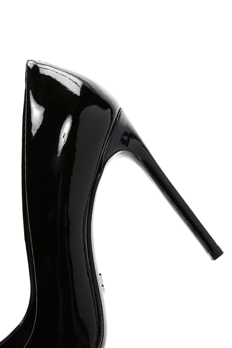 Women's Black Patent Leather High Thin Heel Stiletto