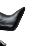 Kadın Siyah Deri Topuklu Çizme | Derimod