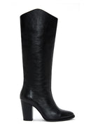 Women's Black Heeled Leather Boots | Derimod