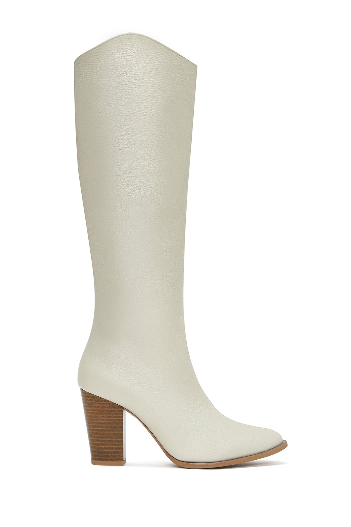 Kadın Bej Topuklu Deri Çizme 23WFD1511FT | Derimod