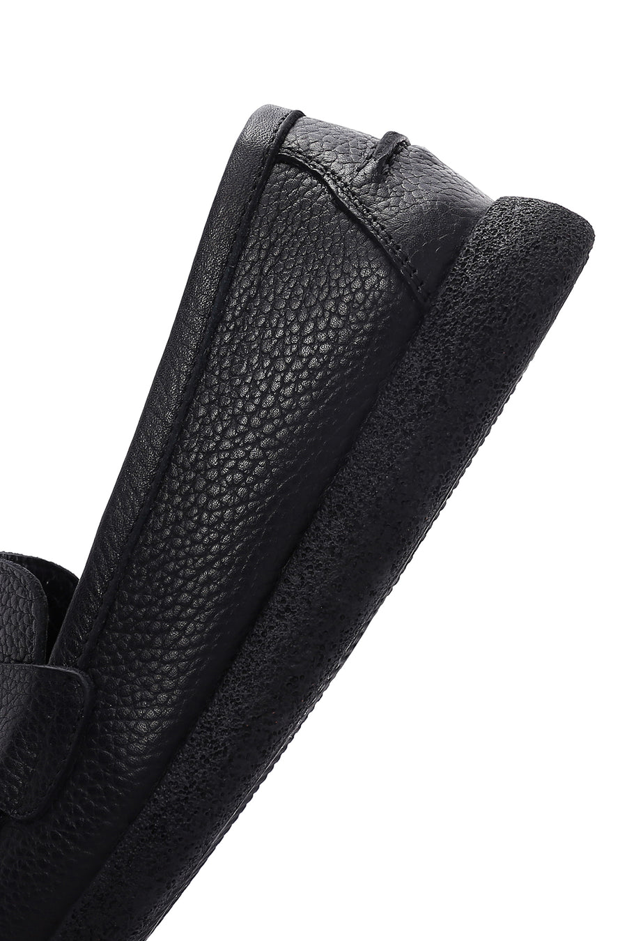 Kadın Siyah Deri Comfort Loafer