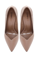 Kadın Pembe İnce Topuklu Deri Stiletto | Derimod