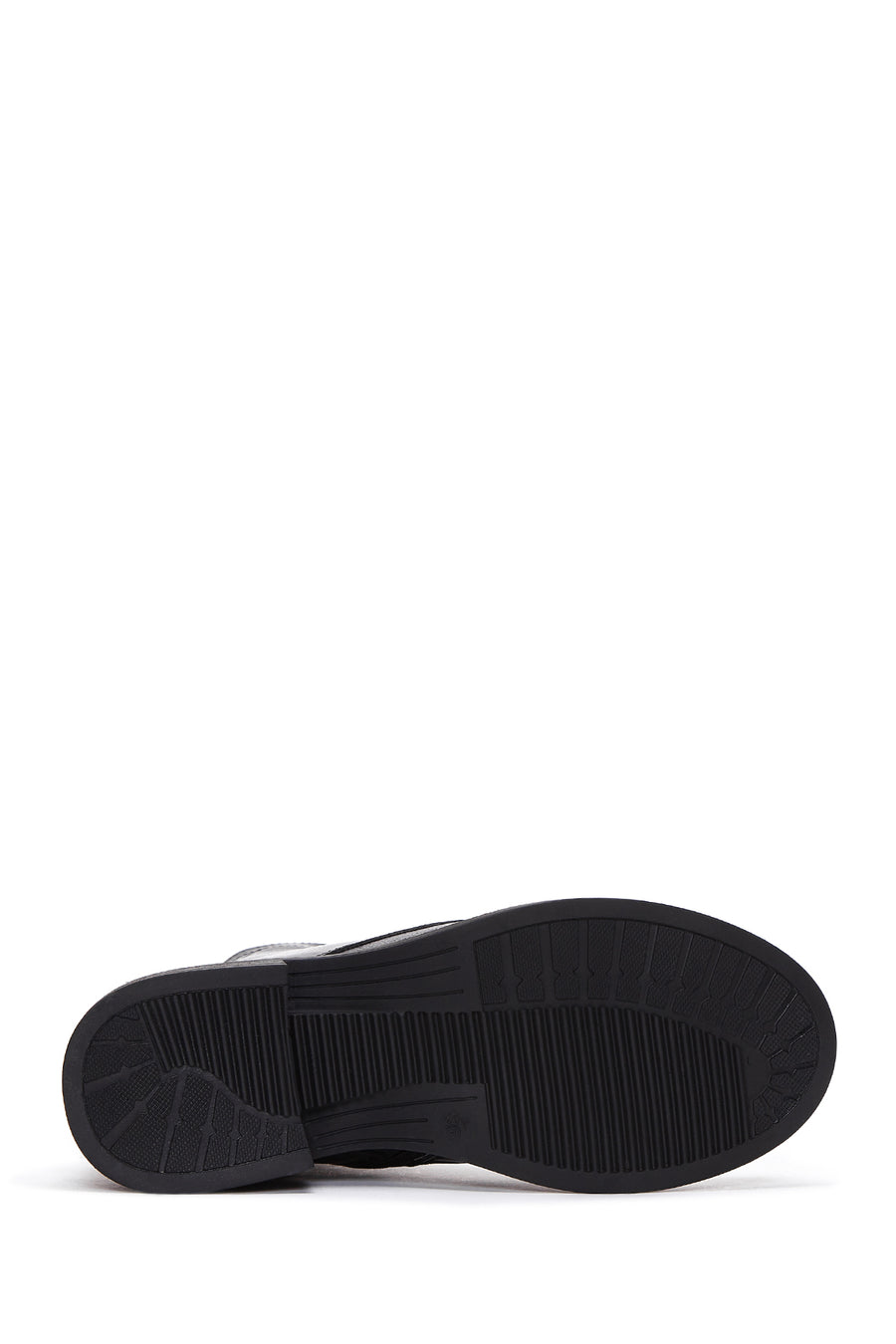 Women's Black Leather Zippered Boots