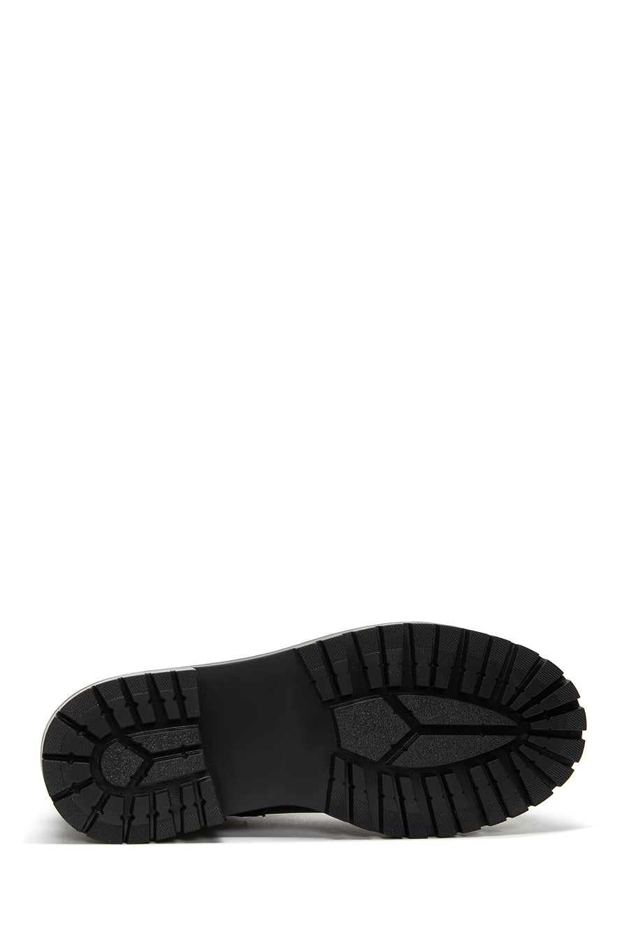 Women's Black Thick Soled Leather Boots