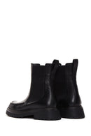Women's Black Leather Chelsea Boots | Derimod