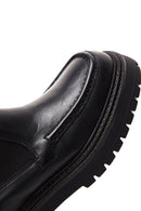 Women's Black Leather Chelsea Boots | Derimod
