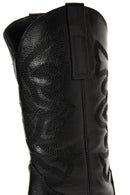 Kadın Siyah Deri Topuklu Kovboy Çizme | Derimod