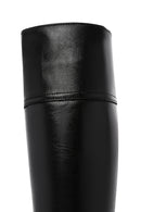 Women's Black Thick Soled Casual Leather Boots | Derimod