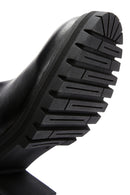 Women's Black Leather Heeled Chelsea Boots | Derimod