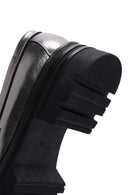 Women's Silver Leather Buckle Casual Loafer | Derimod