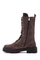 Women's Mink Suede Leather Boots | Derimod