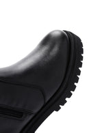 Kadın Siyah Deri Fermuarlı Casual Bot | Derimod