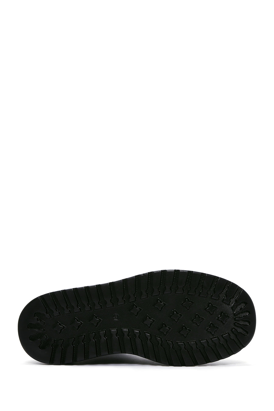 Women's Black Leather Platform Boots