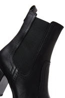 Kadın Siyah Deri Topuklu Chelsea Bot | Derimod