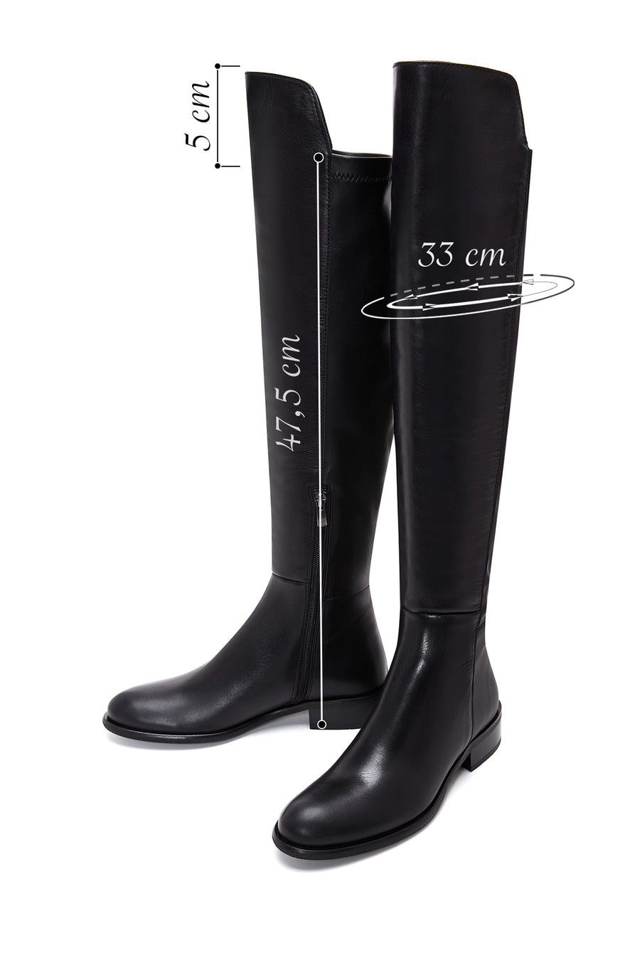 Women's Black Leather Boots