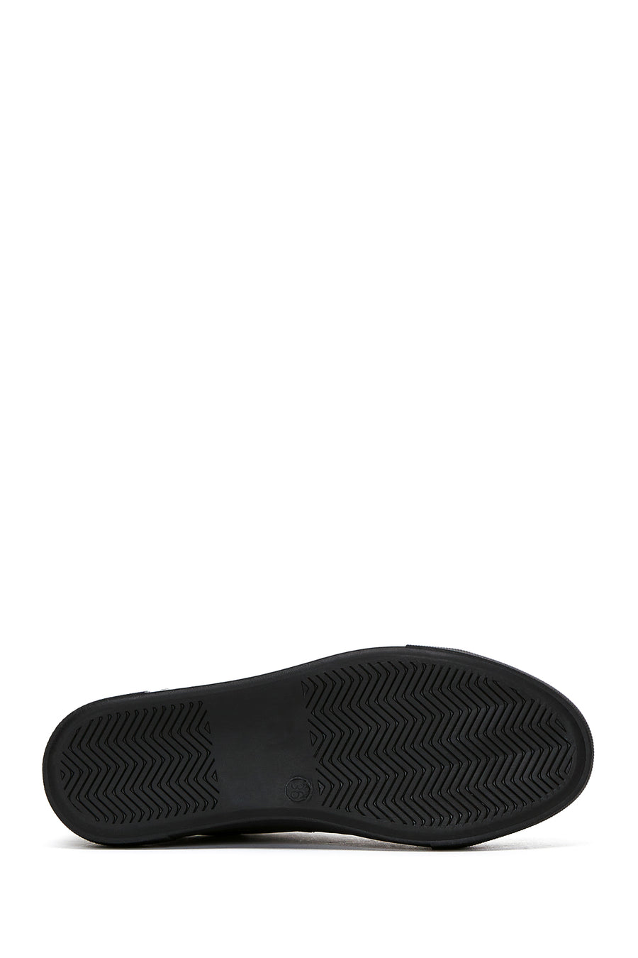 Women's Black Leather Sneaker