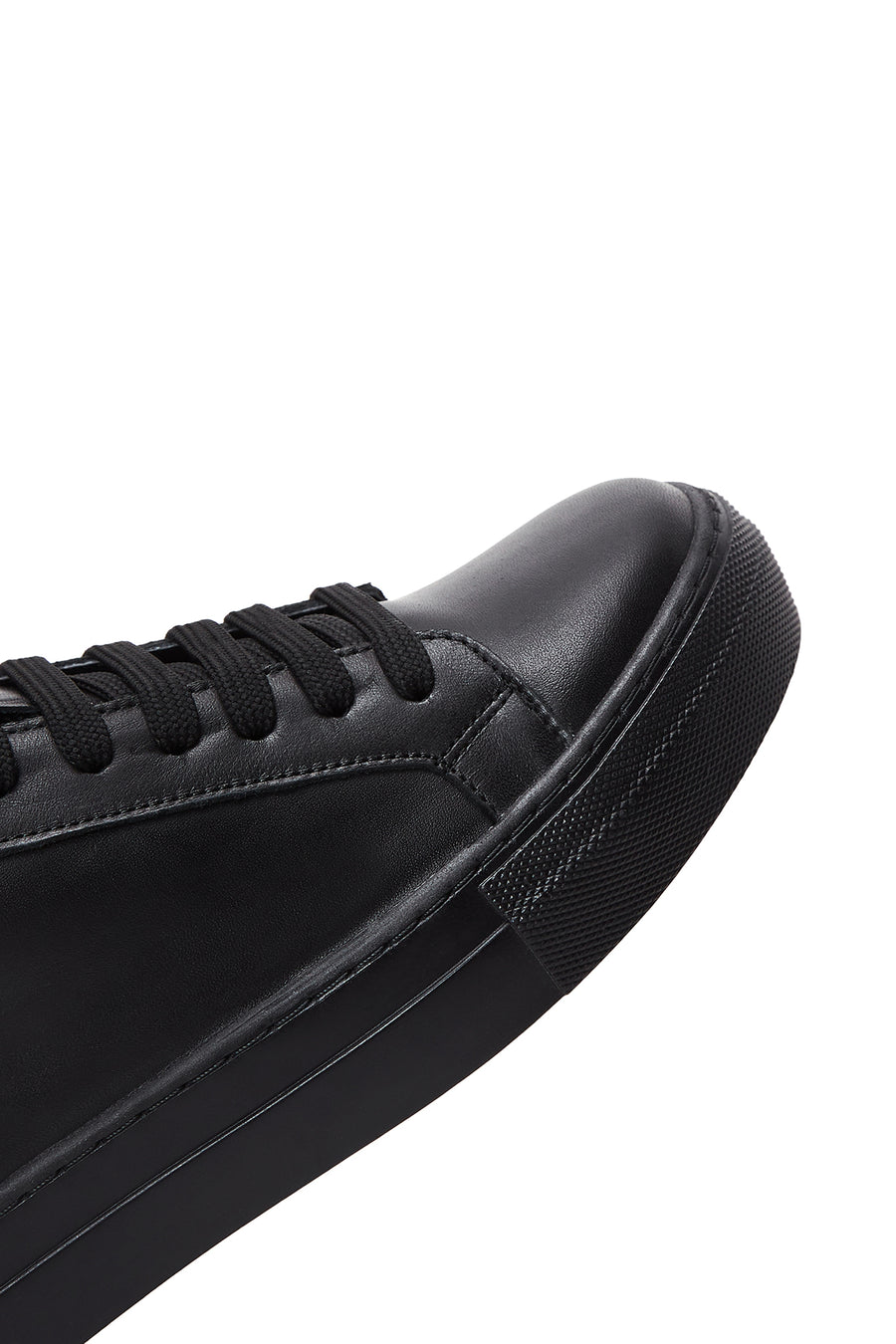 Women's Black Leather Sneaker