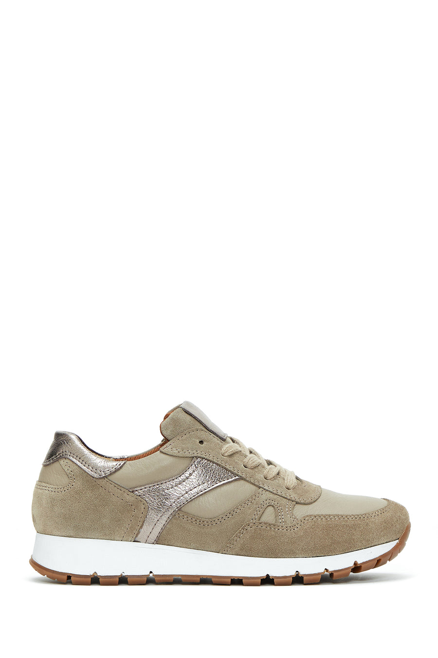 Women's Mink Suede Leather Detailed Sneaker 23WFD370314 | Derimod