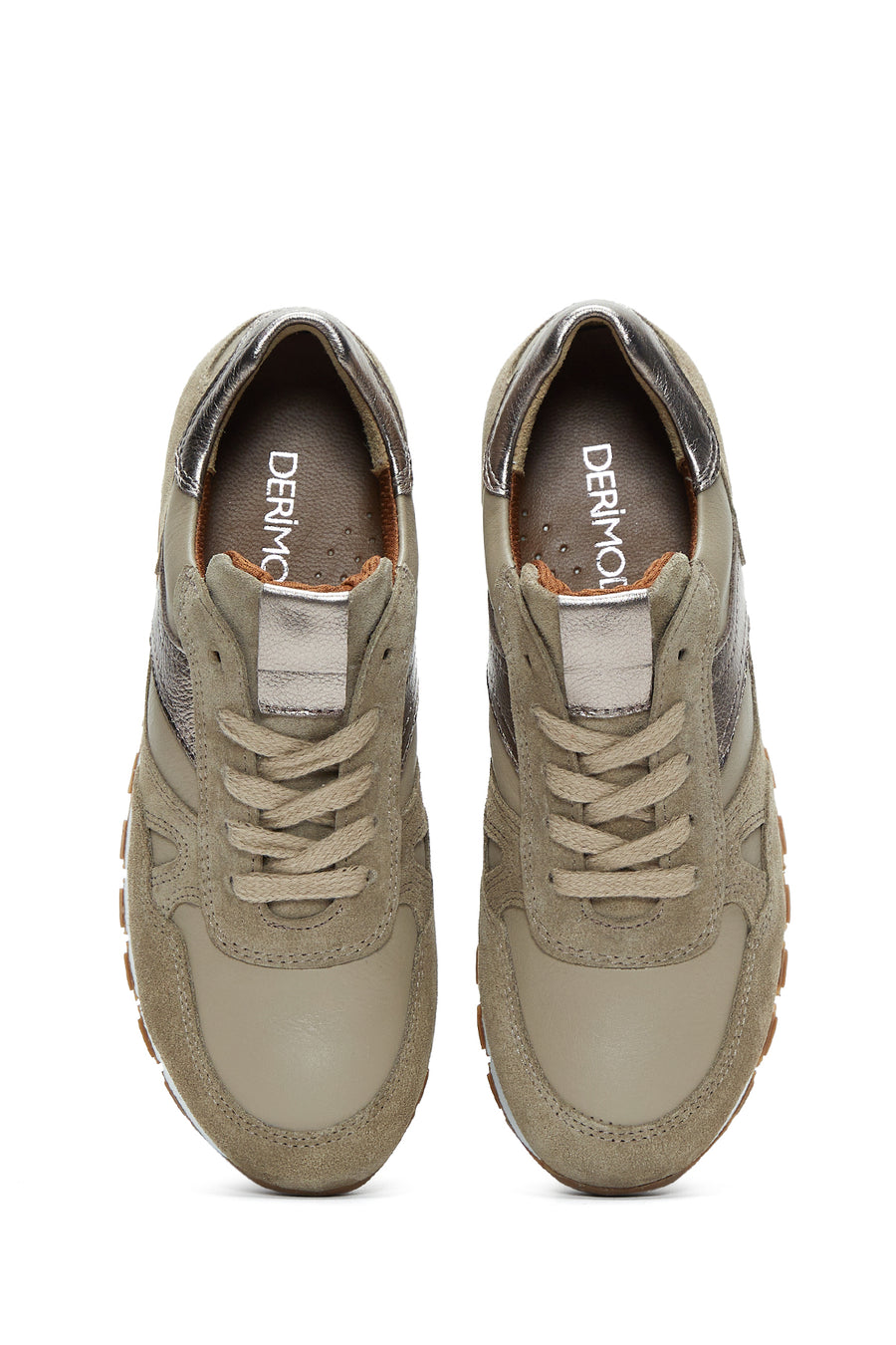 Women's Mink Suede Leather Detailed Sneaker