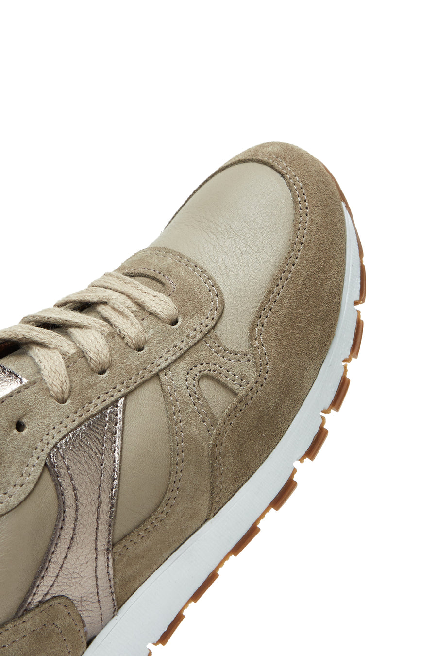 Women's Mink Suede Leather Detailed Sneaker