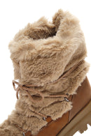 Women's Brown Plush Suede Leather Boots | Derimod