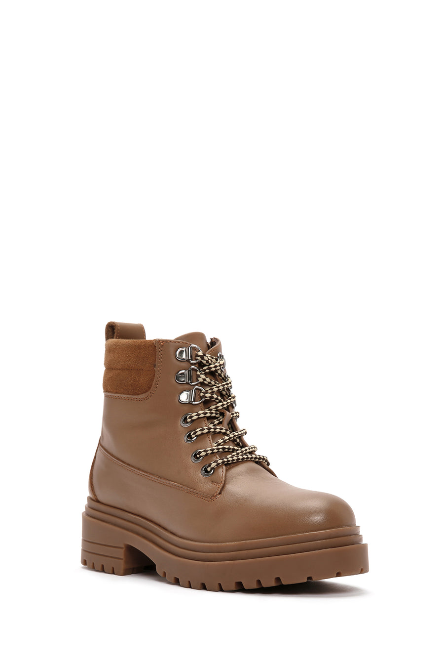 Kadın Taba Fermuarlı Deri Bot