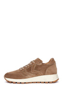 Women's Mink Suede Leather Sneaker | Derimod
