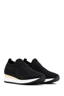 Women's Black Stone Sneaker | Derimod