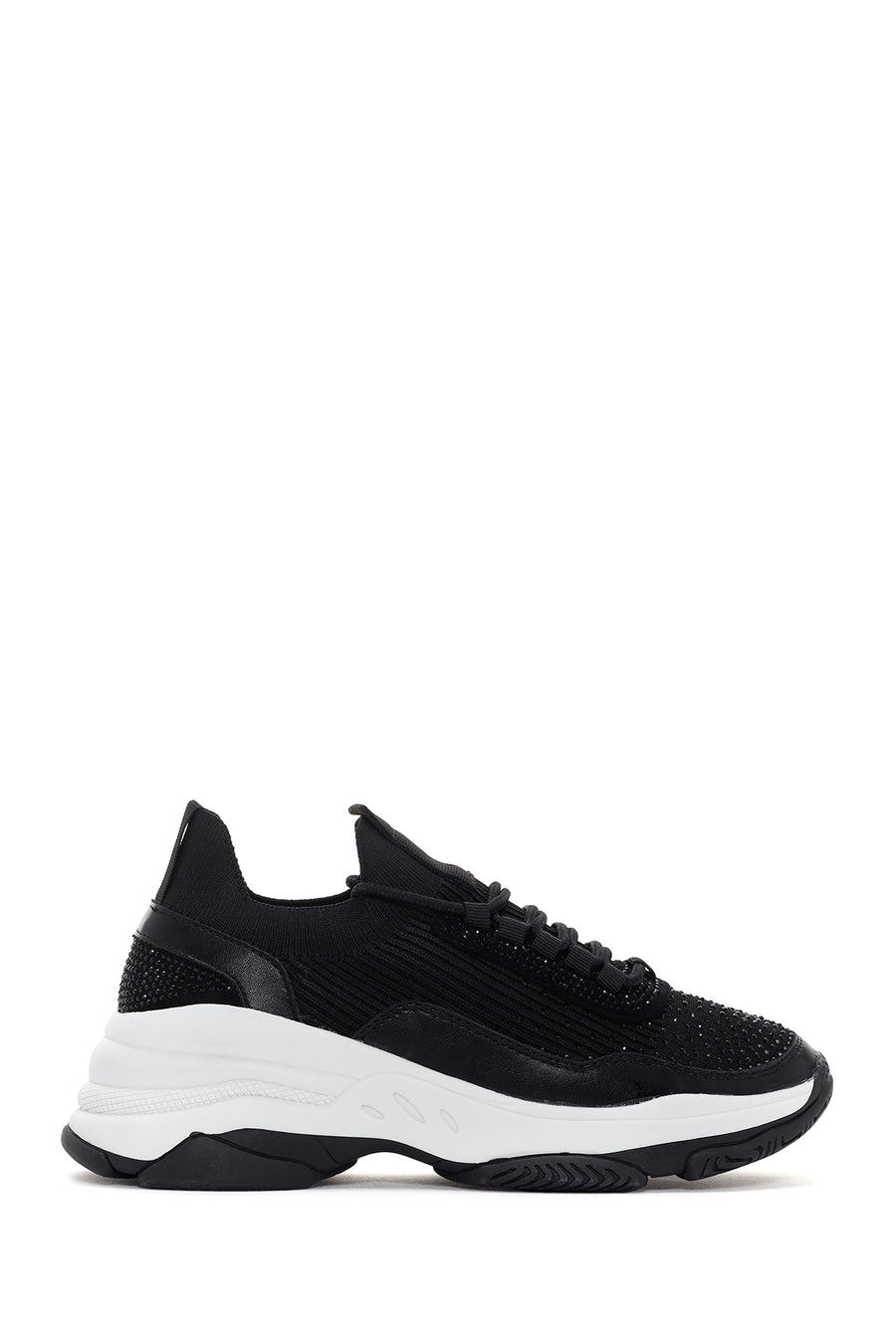 Women's Black Thick Soled Sneaker 23WFD43086F | Derimod