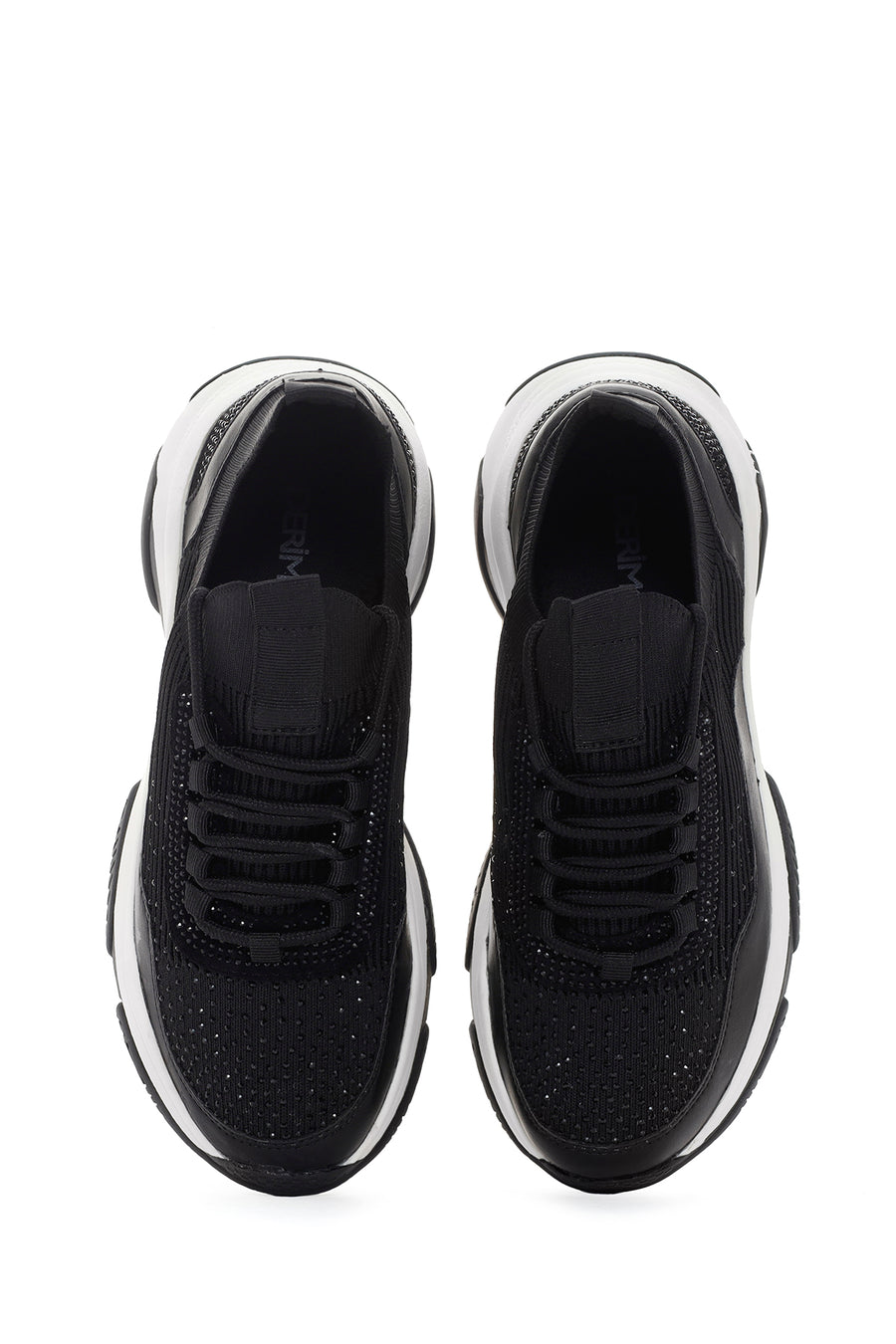 Women's Black Thick Soled Sneaker