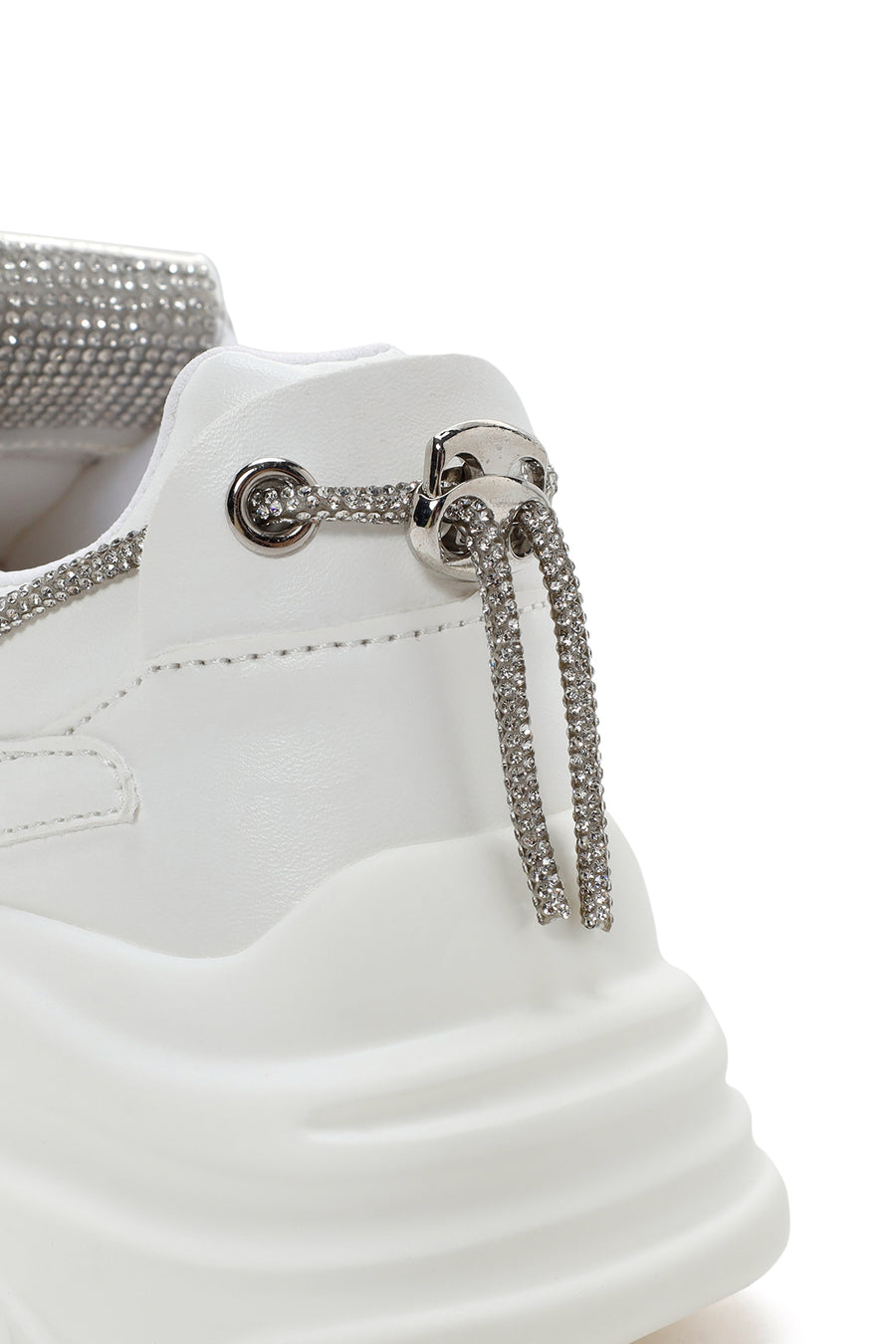Kadın Beyaz Kalın Tabanlı Sneaker