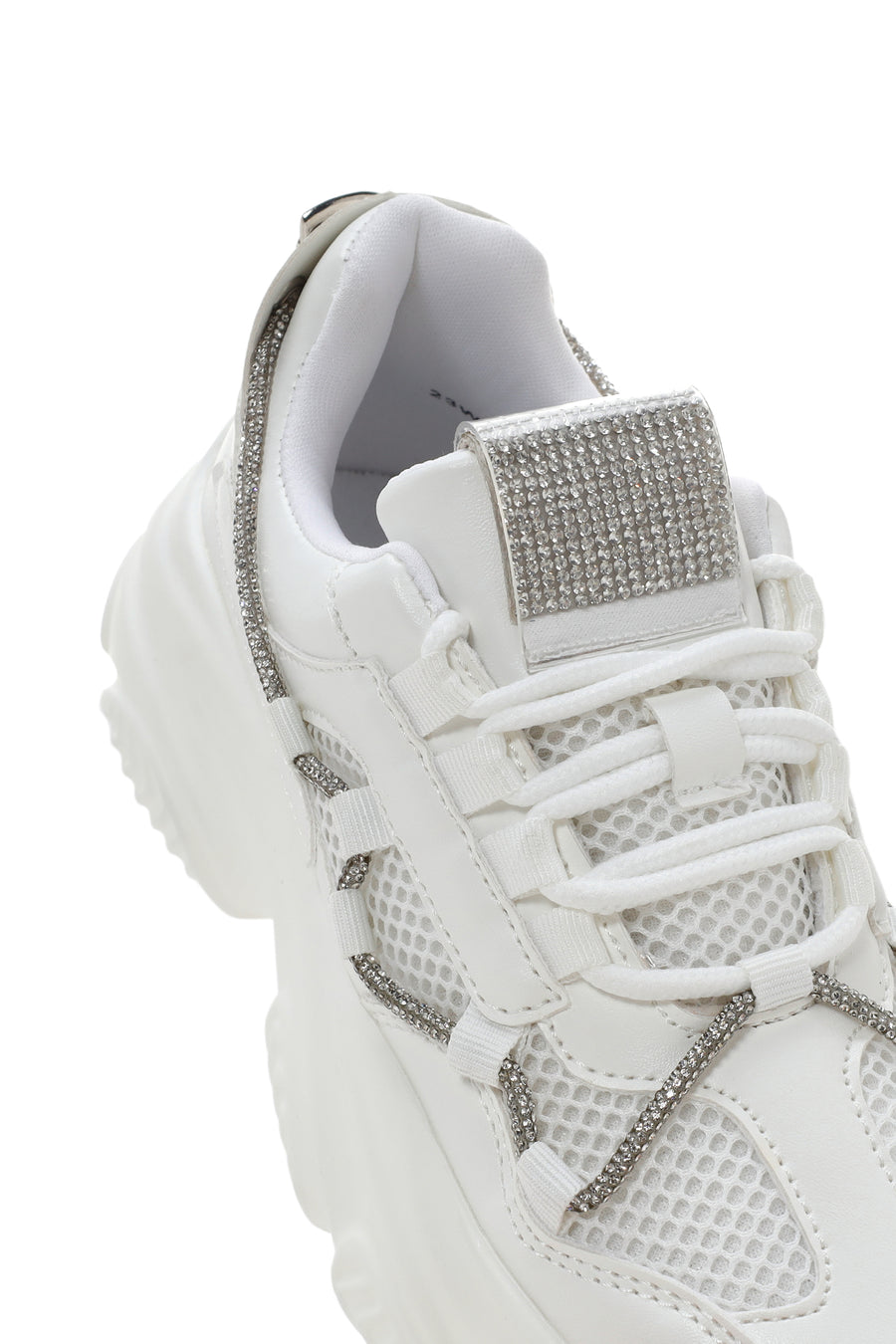Kadın Beyaz Kalın Tabanlı Sneaker