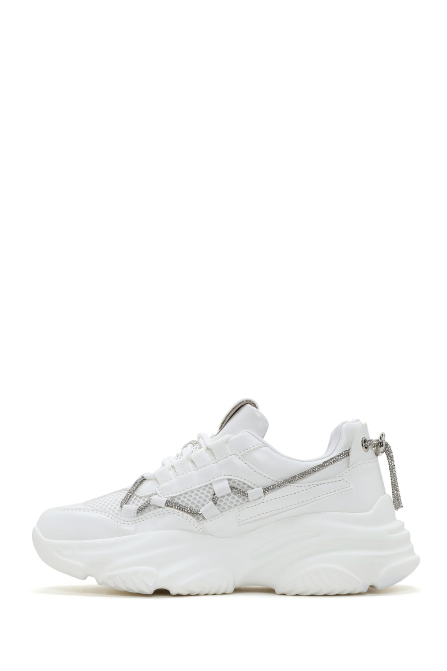 Kadın Beyaz Kalın Tabanlı Sneaker